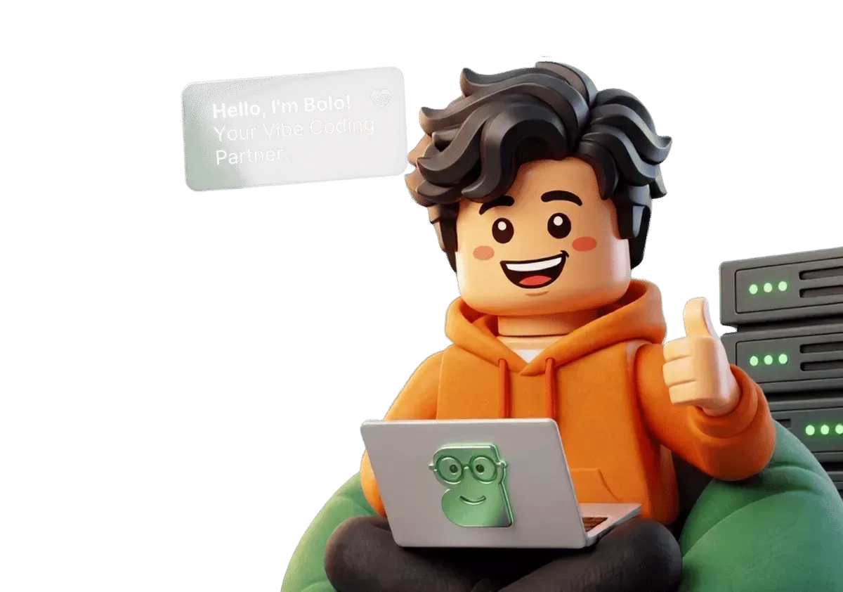 Maskot BOLO — AI yang membantu bikin aplikasi pakai AI